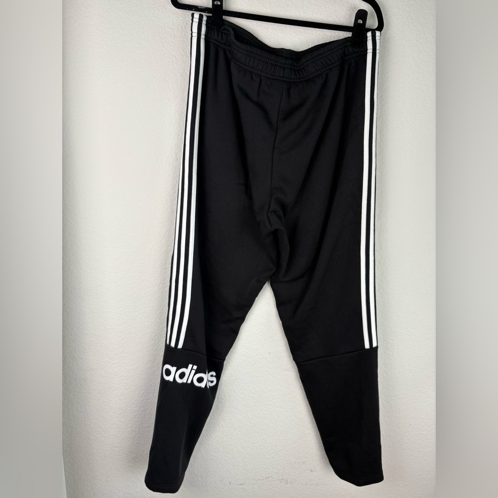 Adidas Neo Men's Tapered Joggers Heavy Weight Fleece Black and White XL NWT